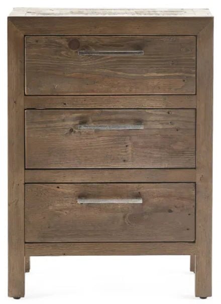 Heritage 3 Drawer Bedside Table - Julian Bowen