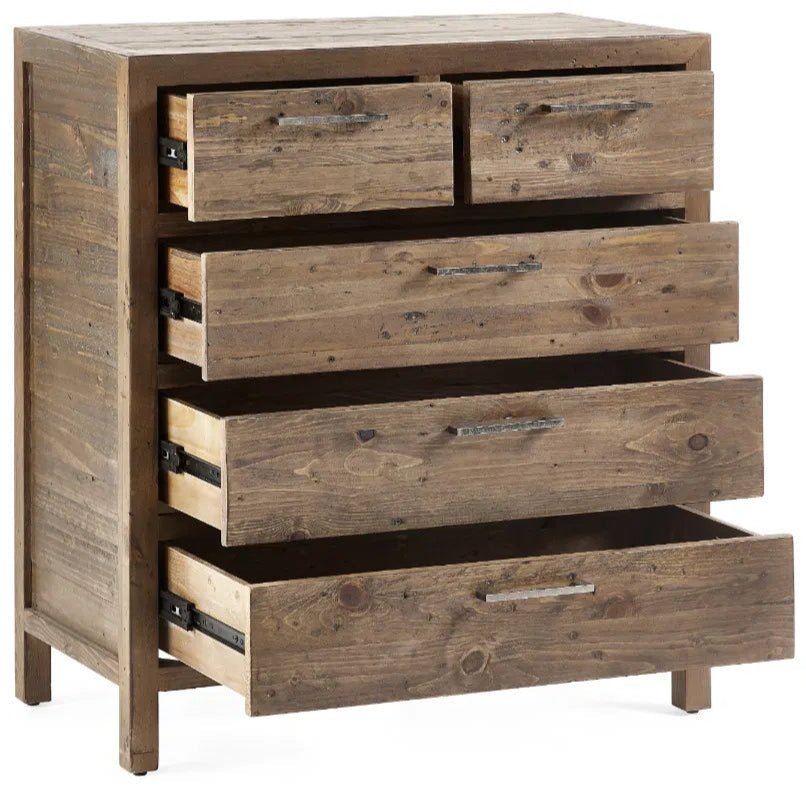Heritage 3+2 Drawer Chest - Julian Bowen