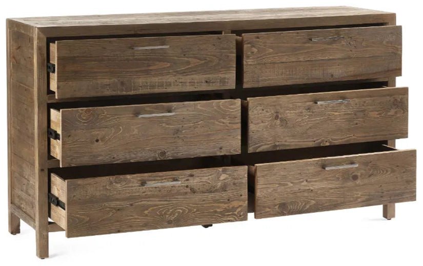 Heritage 6 Drawer Wide Chest - Julian Bowen
