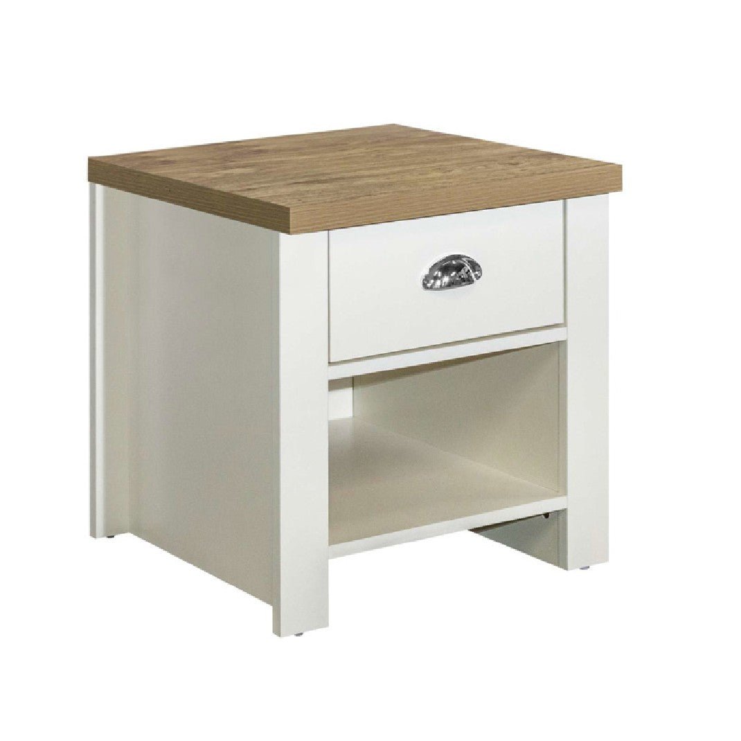 Highgate 1 Drawer Lamp Side Table - Birlea