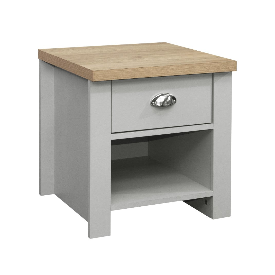 Highgate 1 Drawer Lamp Side Table - Birlea