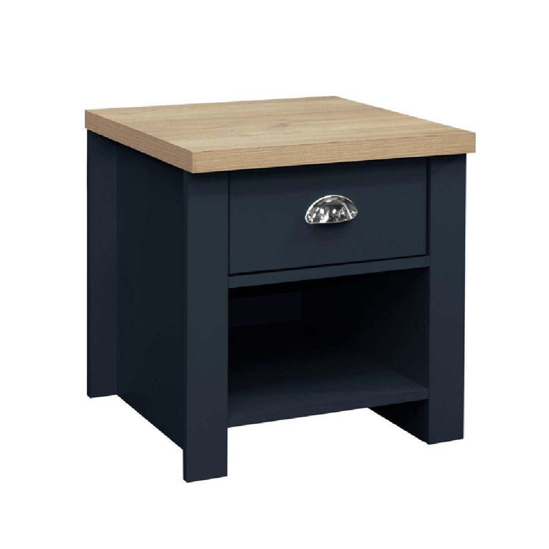 Highgate 1 Drawer Lamp Side Table - Birlea