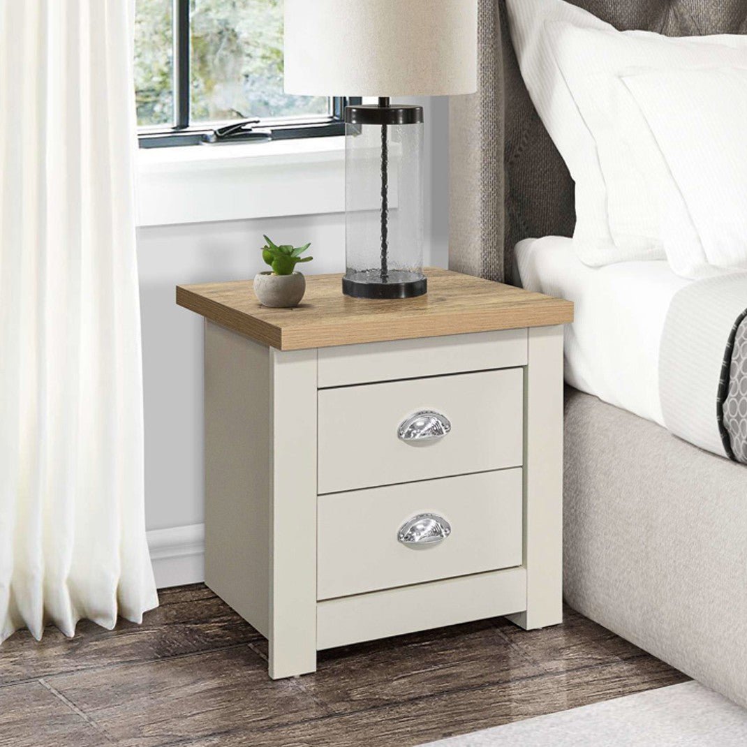 Highgate 2 Drawer Bedside - Birlea