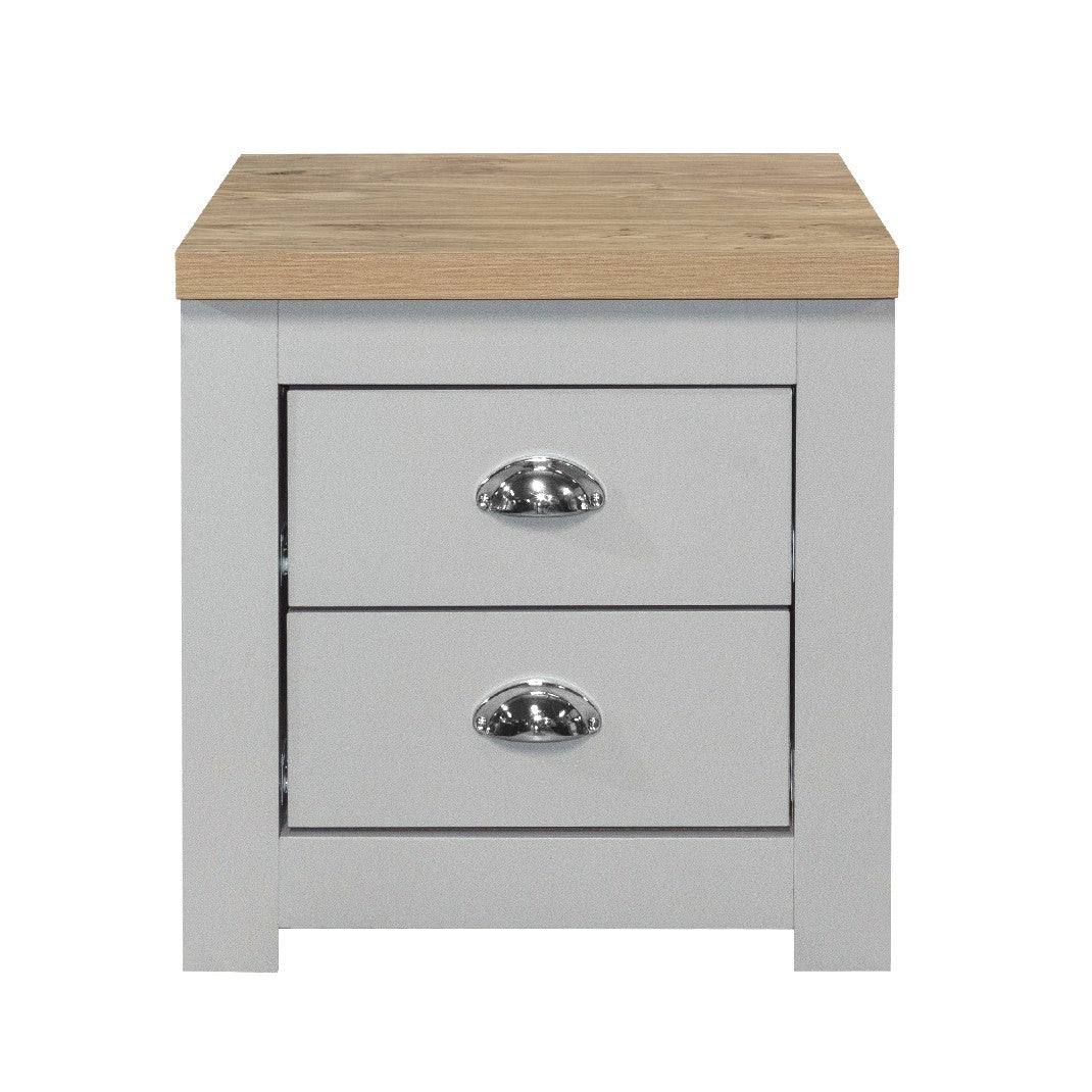 Highgate 2 Drawer Bedside - Birlea