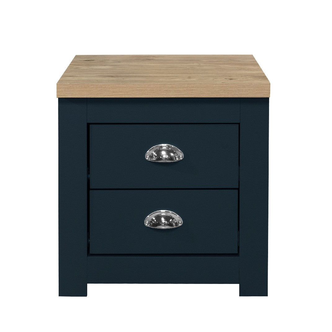 Highgate 2 Drawer Bedside - Birlea