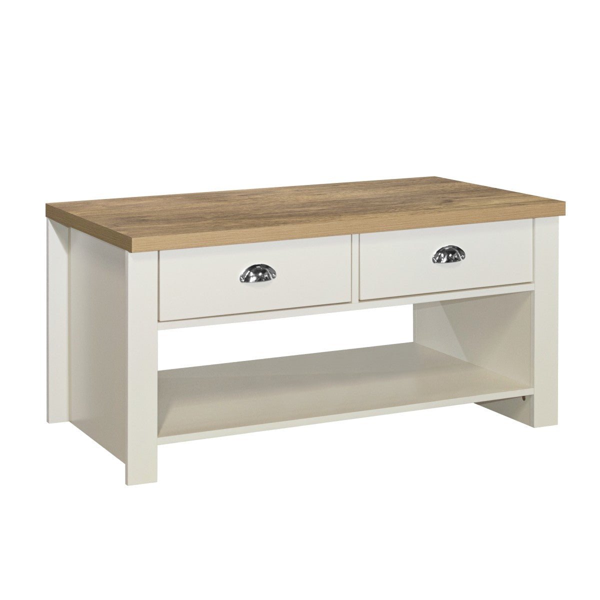 Highgate 2 Drawer Coffee Table - Birlea