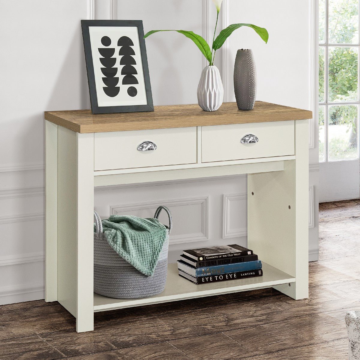 Highgate 2 Drawer Console Table - Birlea