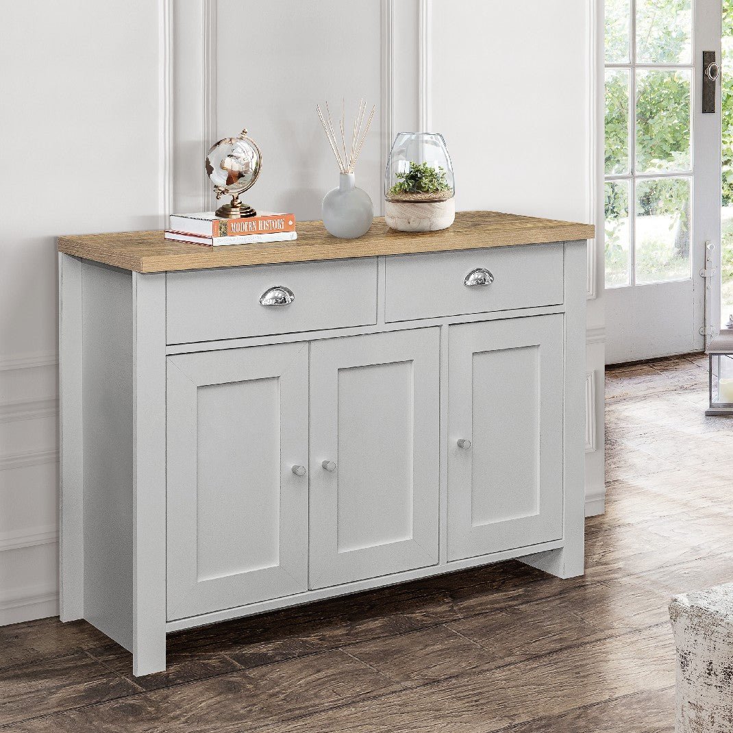 Highgate 3 Door 2 Drawer Sideboard - Birlea
