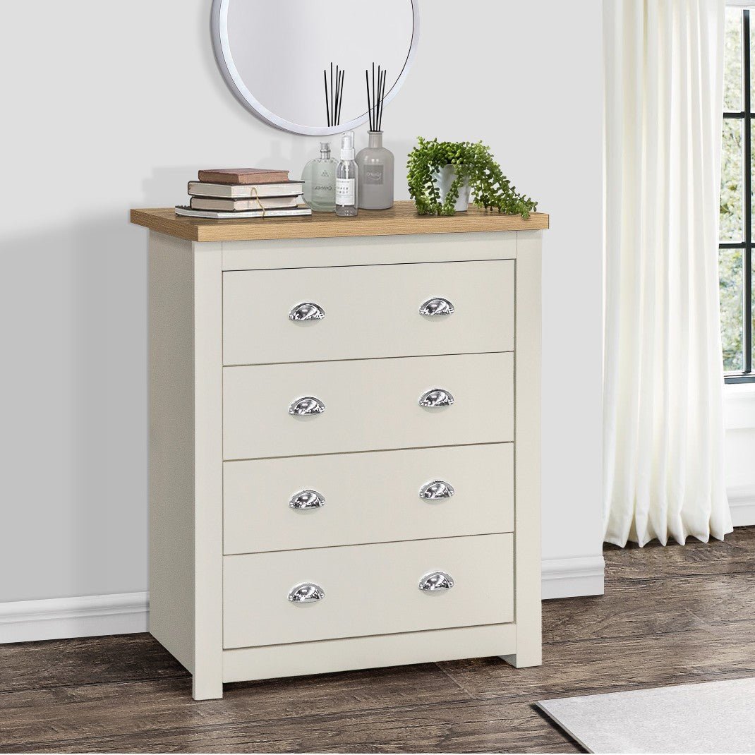 Highgate 4 Drawer Chest - Birlea