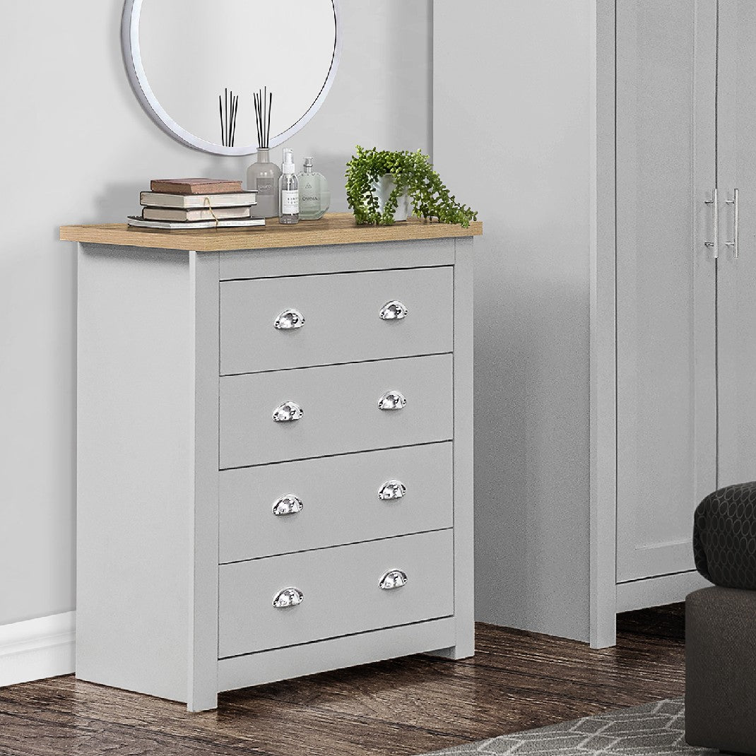 Highgate 4 Drawer Chest - Birlea