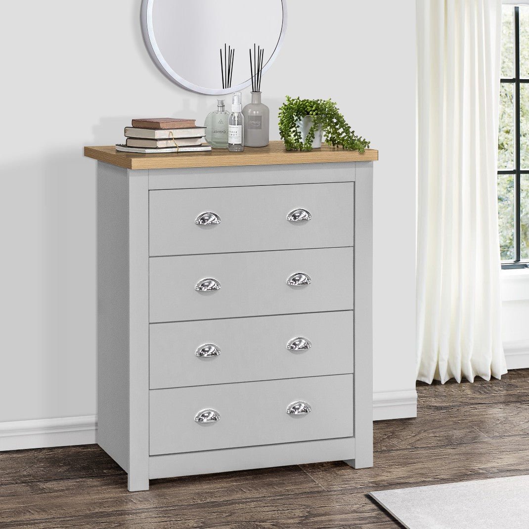 Highgate 4 Drawer Chest - Birlea