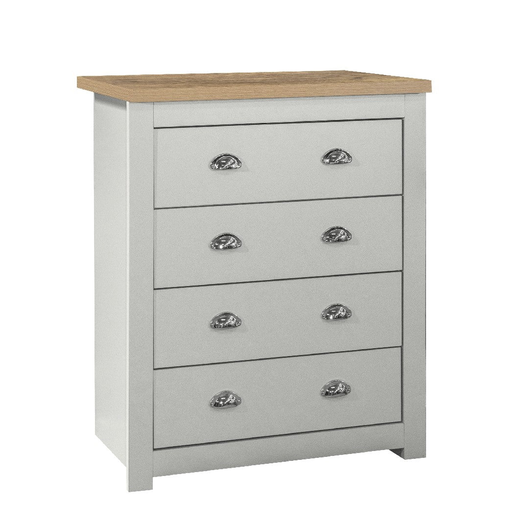 Highgate 4 Drawer Chest - Birlea