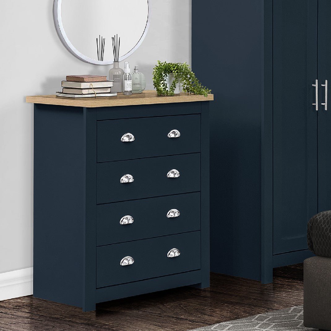 Highgate 4 Drawer Chest - Birlea