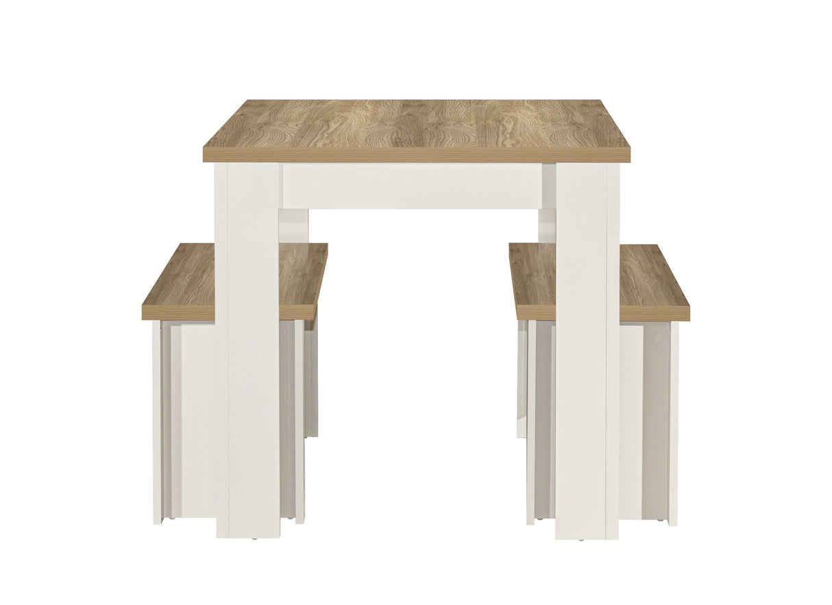 Highgate Dining Table & Bench Set - Birlea