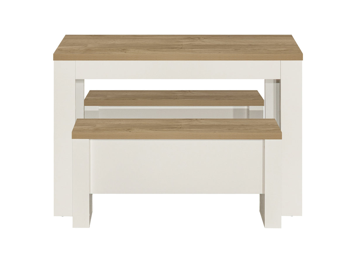 Highgate Dining Table & Bench Set - Birlea