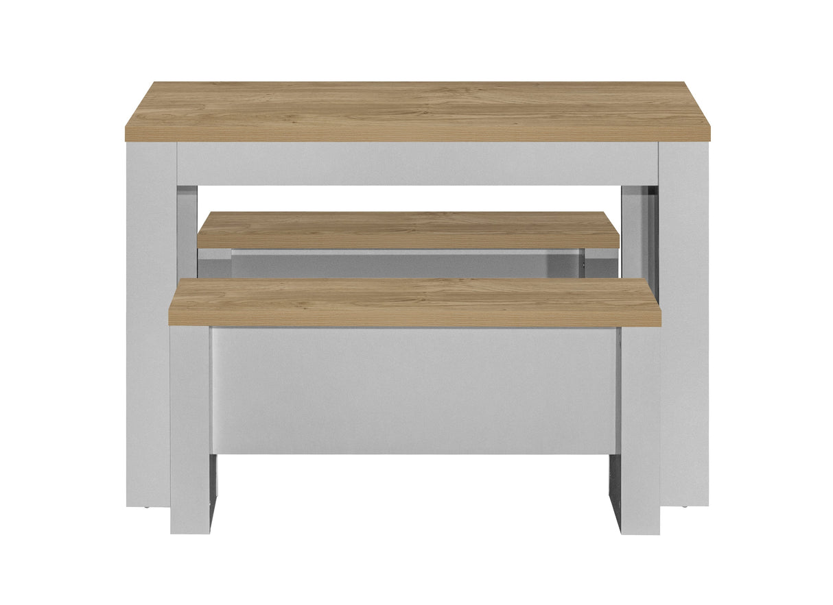 Highgate Dining Table & Bench Set - Birlea