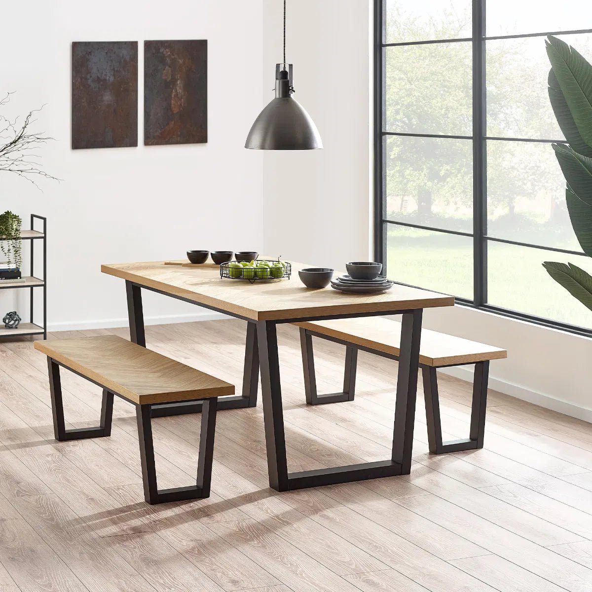 Hilton Dining Bench - Julian Bowen