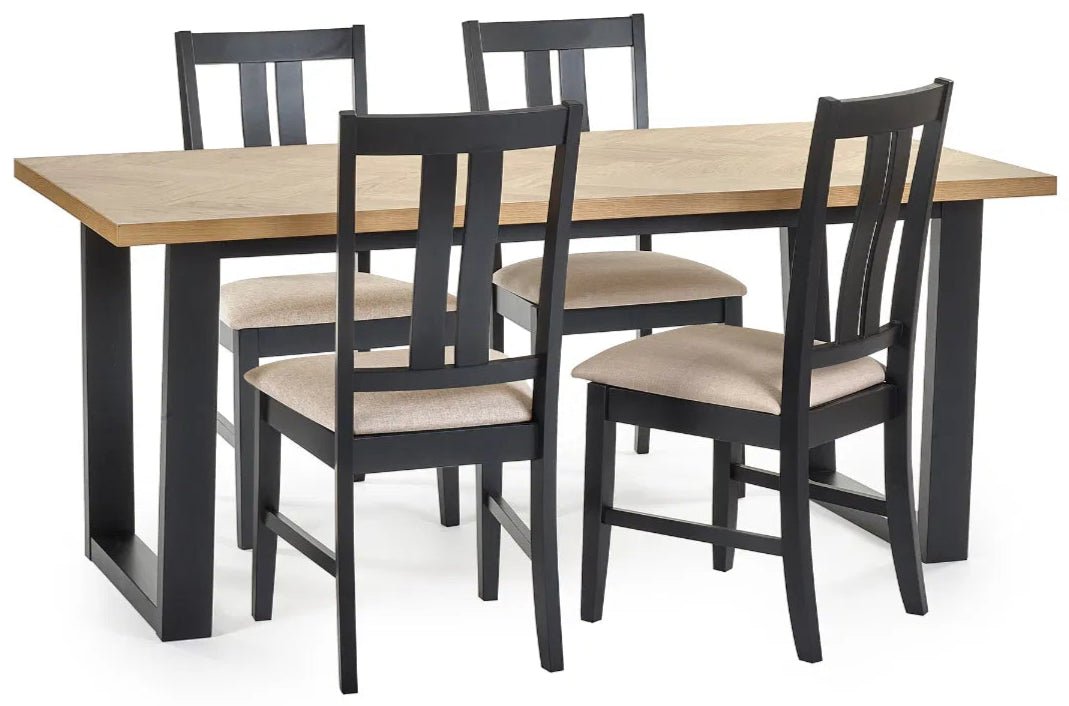 Hilton Rectangular Dining Table - Julian Bowen