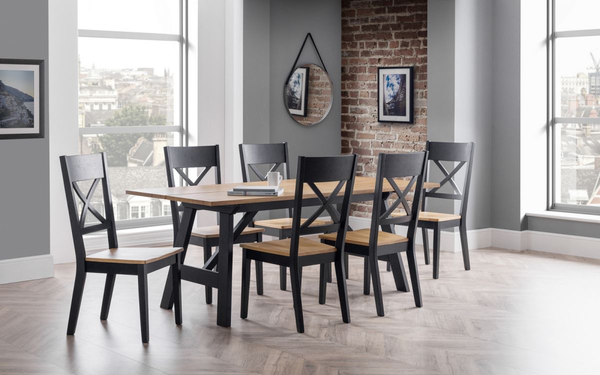 Hockley Dining Set with 6 Chairs - Julian Bowen