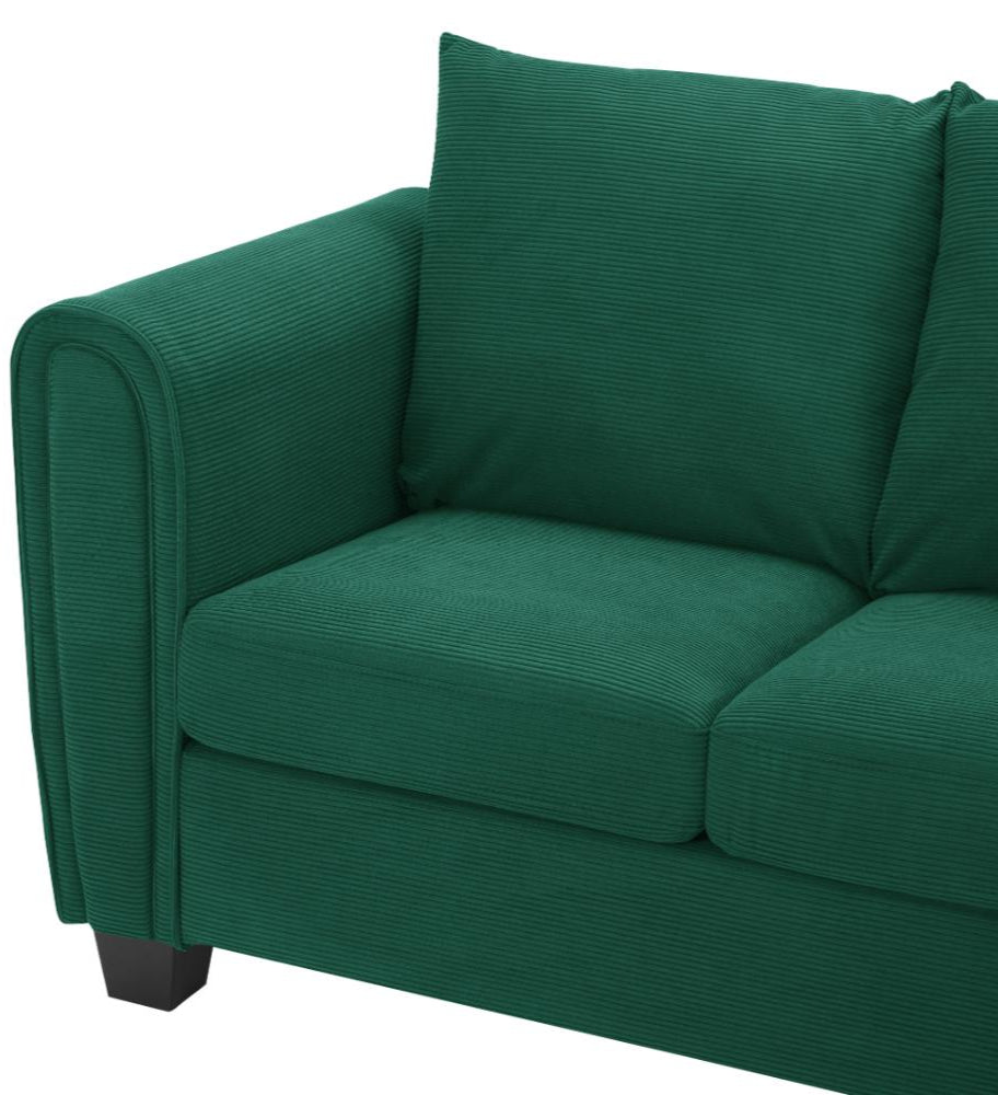 Holly Small Cord 3 Seater Sofa and Chaise - TGC