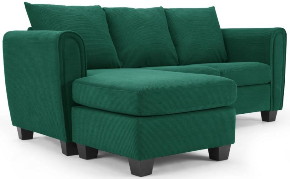 Holly Small Cord 3 Seater Sofa and Chaise - TGC