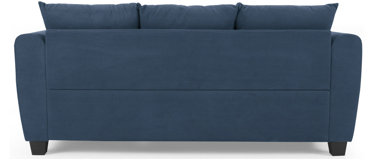 Holly Small Cord 3 Seater Sofa and Chaise - TGC