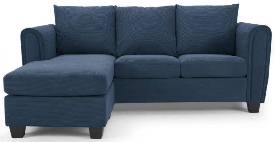 Holly Small Cord 3 Seater Sofa and Chaise - TGC
