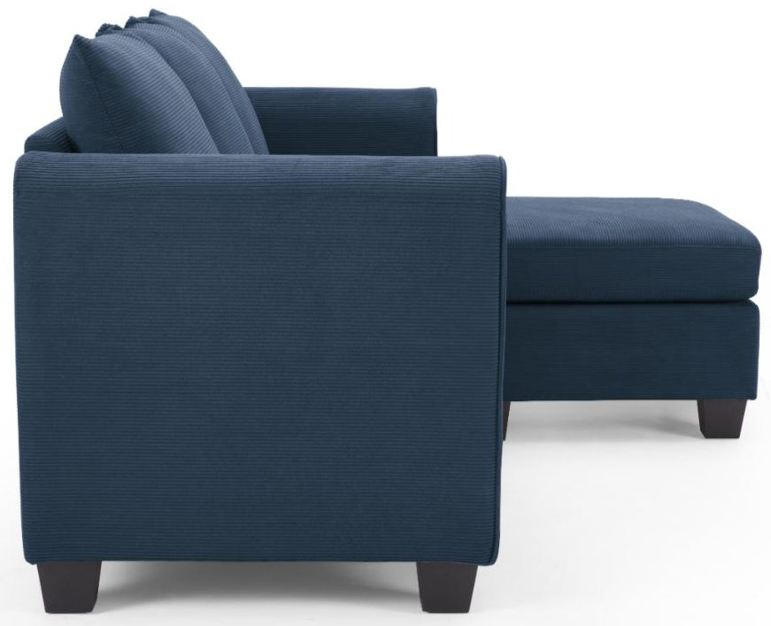 Holly Small Cord 3 Seater Sofa and Chaise - TGC