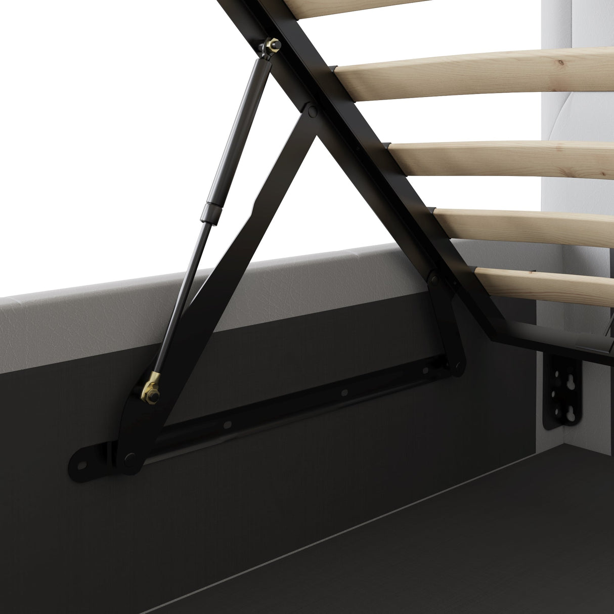 Hollywood Diamante Backed Ottoman Bed - GFW