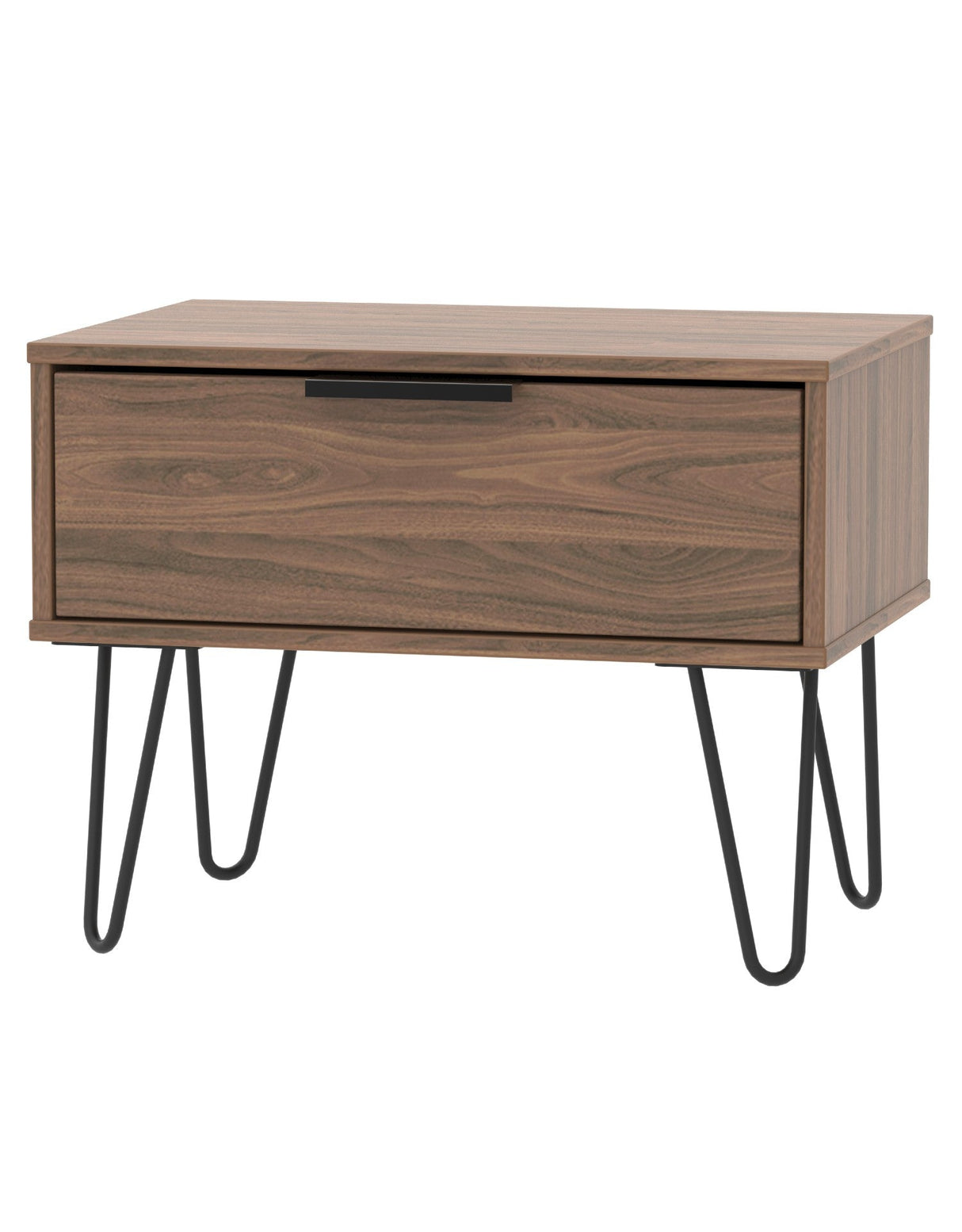 Hong Kong 1 Drawer Midi Chest with Hairpin Legs - Welcome Furniture