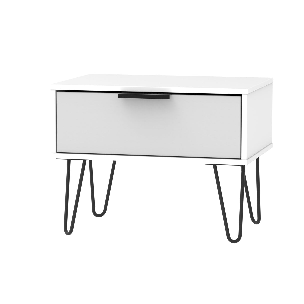 Hong Kong 1 Drawer Midi Chest with Hairpin Legs - Welcome Furniture