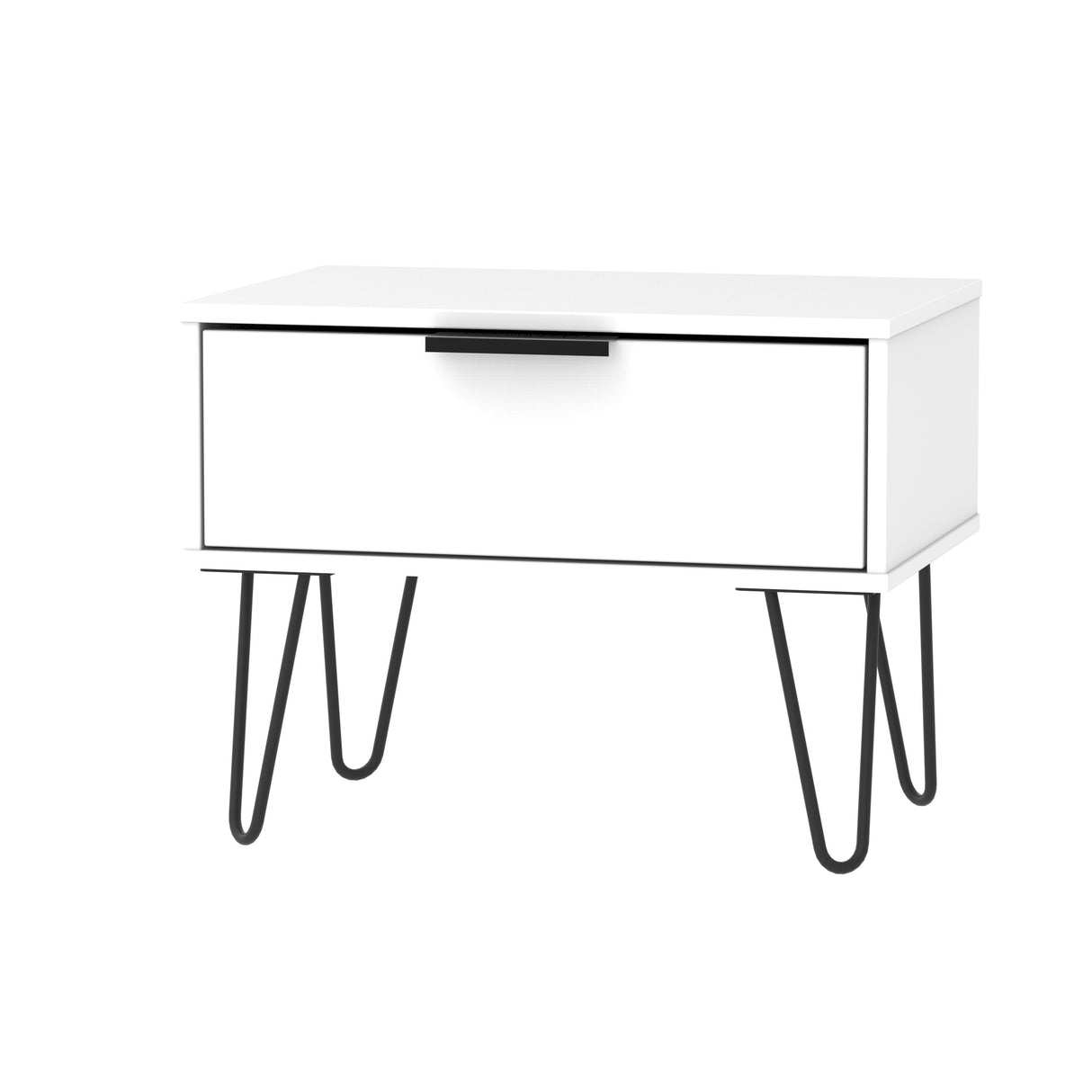 Hong Kong 1 Drawer Midi Chest with Hairpin Legs - Welcome Furniture