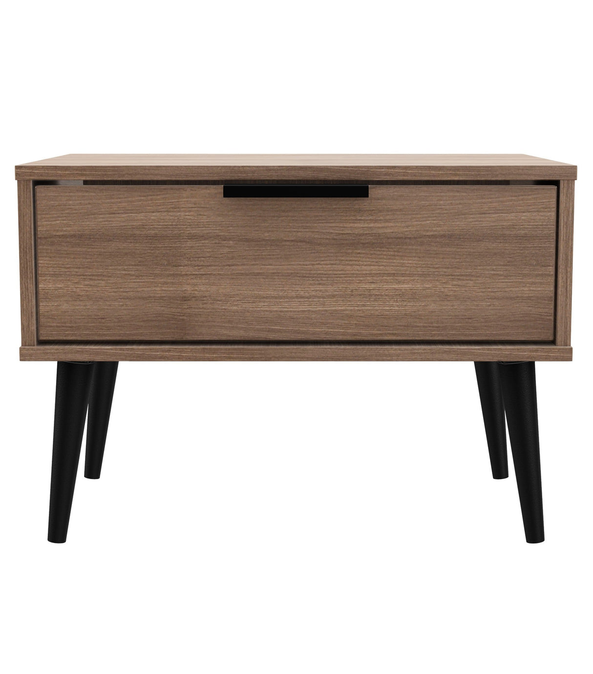Hong Kong 1 Drawer Midi Chest with Scandinavian Dark Legs - Welcome Furniture