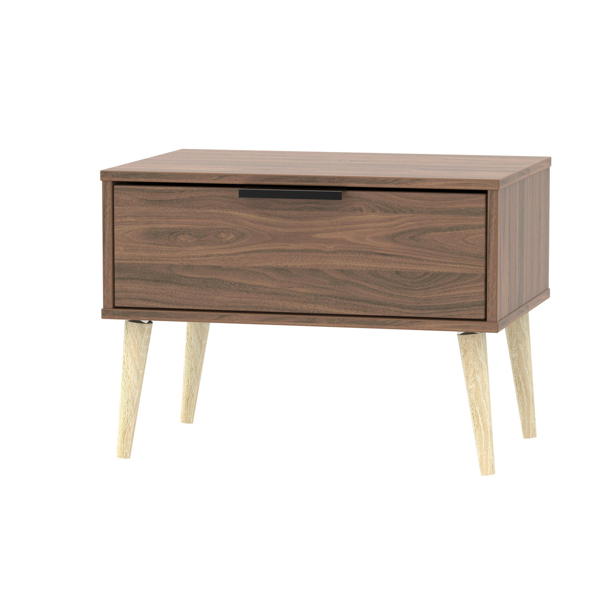 Hong Kong 1 Drawer Midi Chest with Scandinavian Light Legs - Welcome Furniture