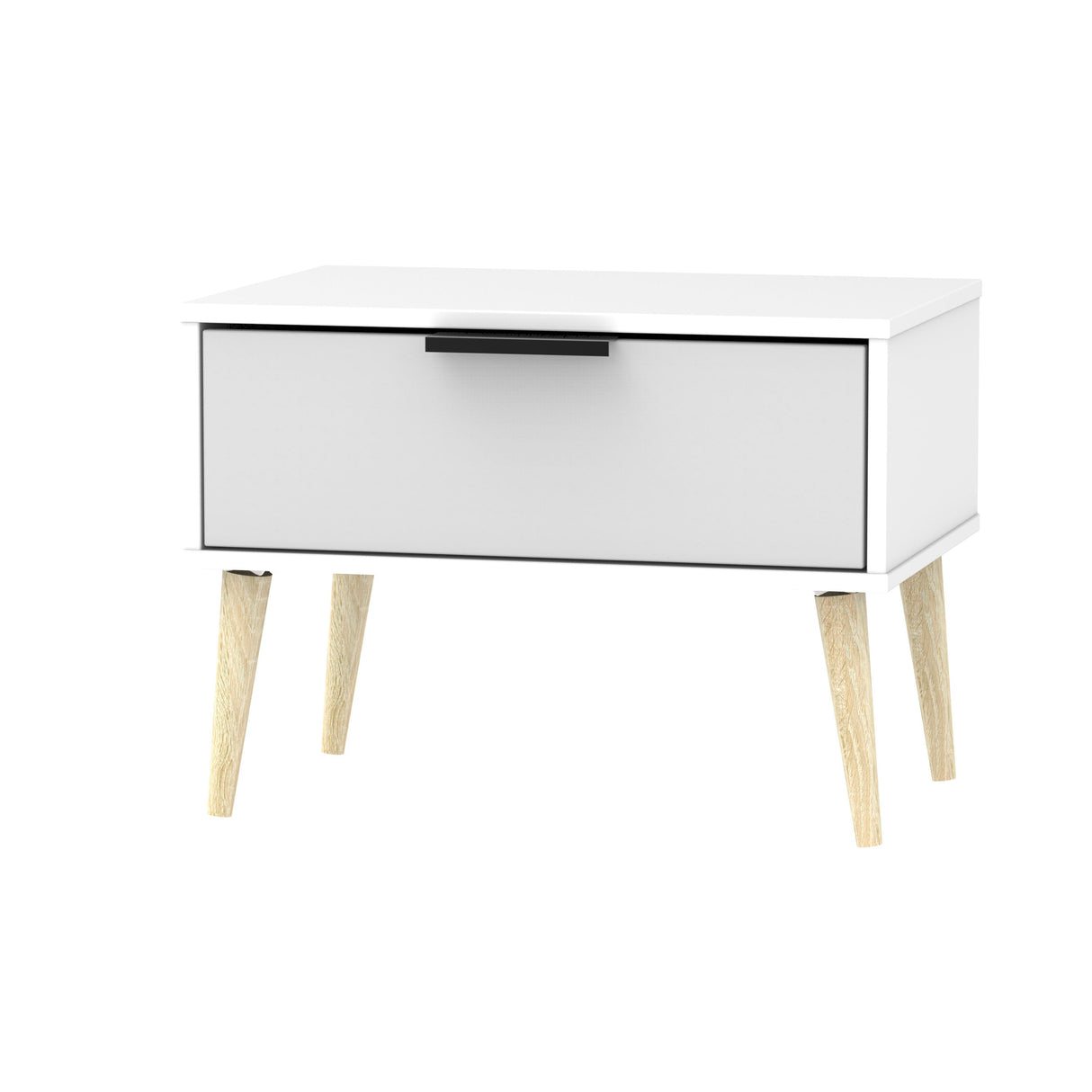 Hong Kong 1 Drawer Midi Chest with Scandinavian Light Legs - Welcome Furniture