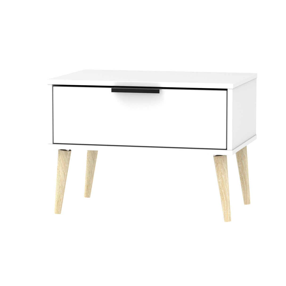 Hong Kong 1 Drawer Midi Chest with Scandinavian Light Legs - Welcome Furniture