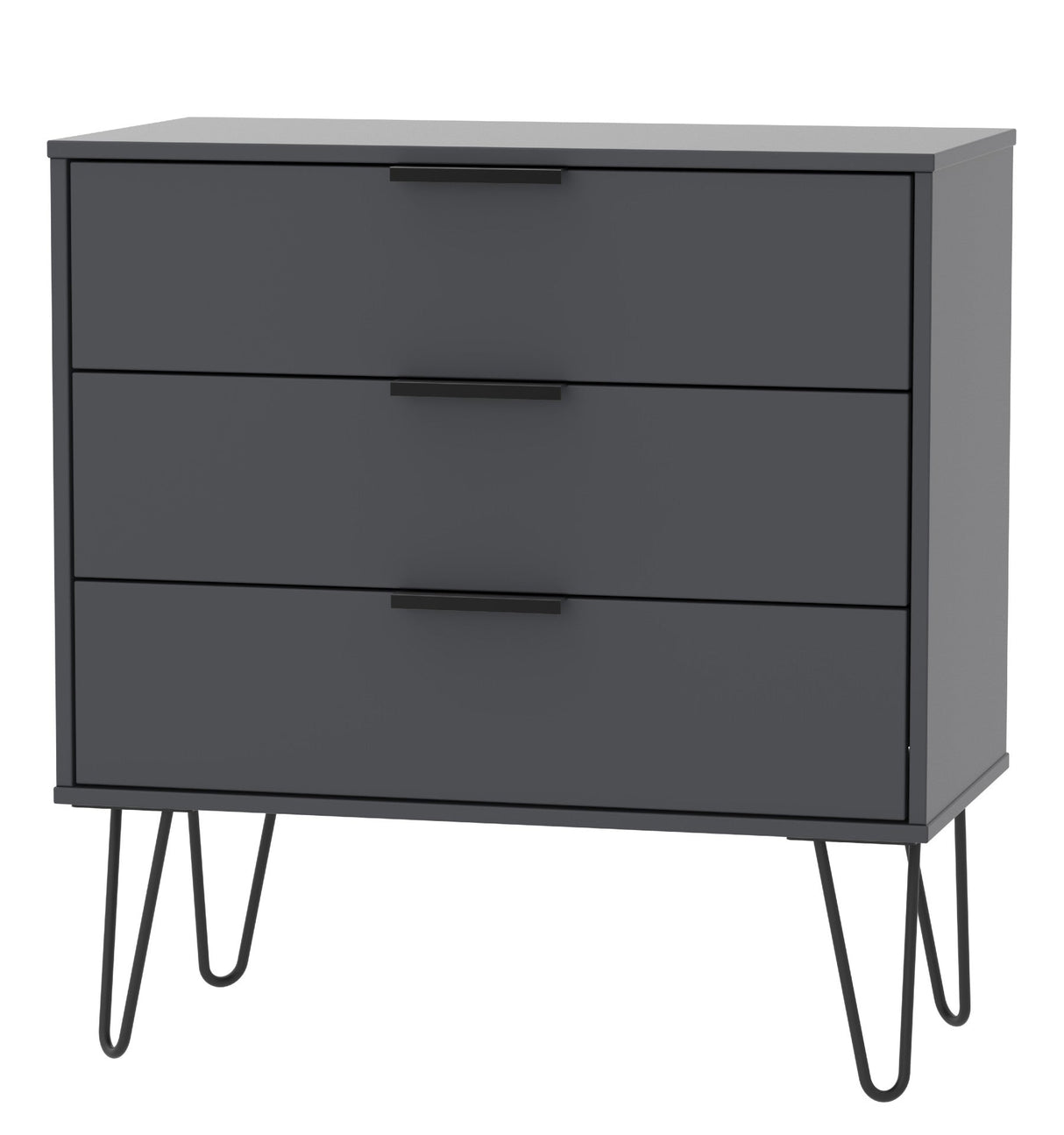 Hong Kong 3 Drawer Chest with Hairpin Legs - Welcome Furniture