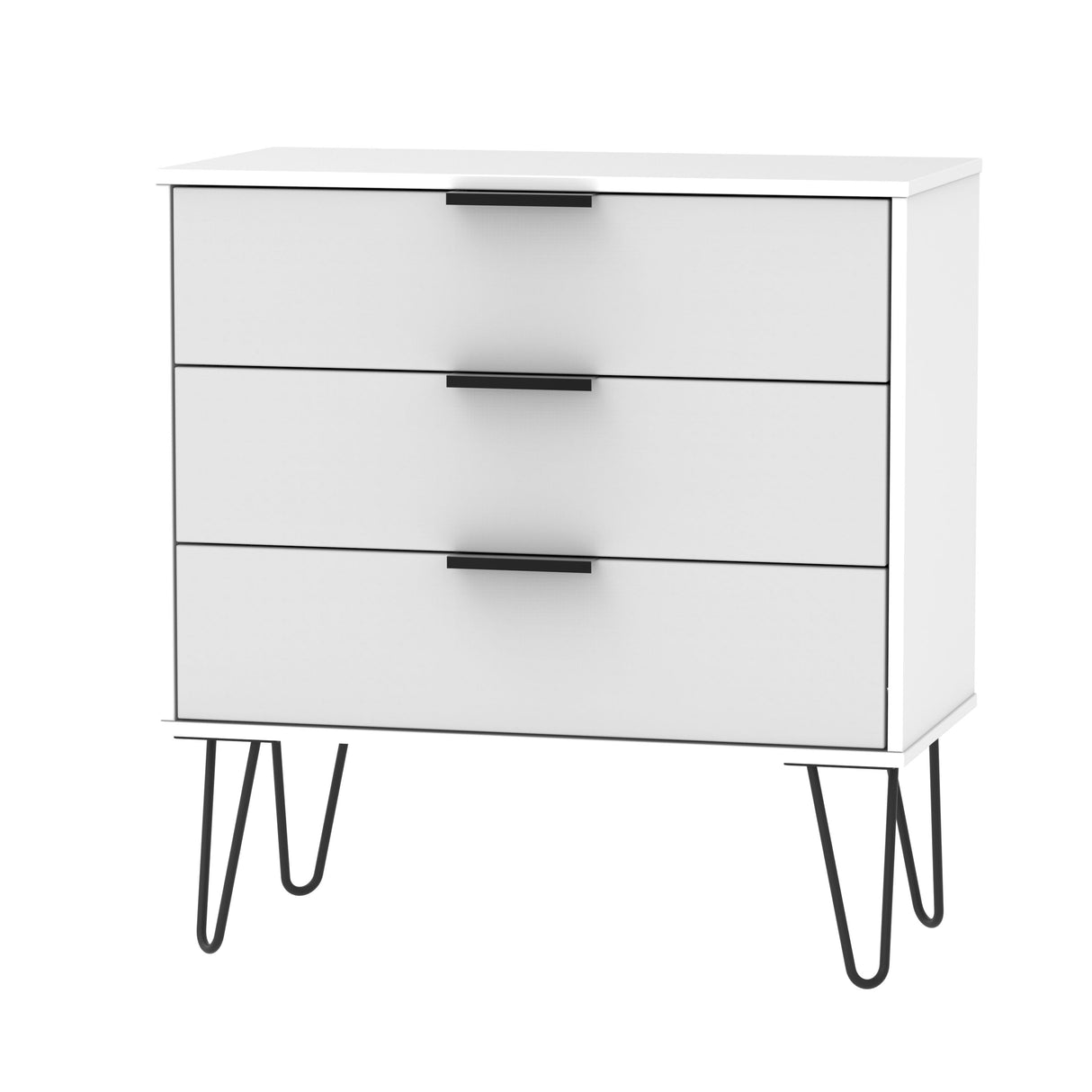 Hong Kong 3 Drawer Chest with Hairpin Legs - Welcome Furniture
