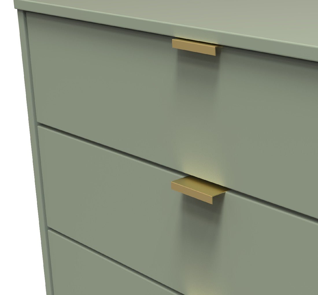 Hong Kong 4 Drawer Chest with Gold Hairpin Legs - Welcome Furniture