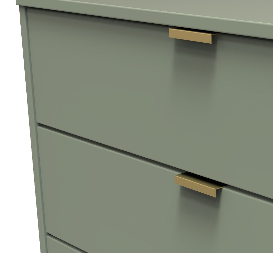 Hong Kong 5 Drawer Chest with Gold Hairpin Legs - Welcome Furniture