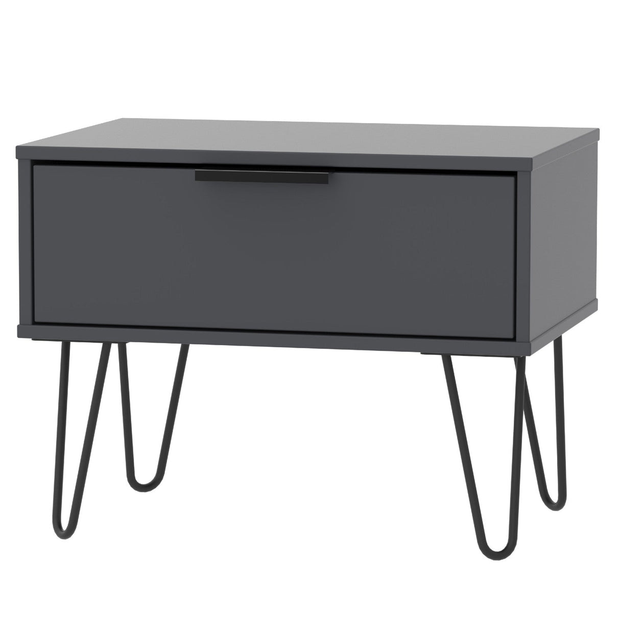 Hong Kong Midi Chest with 1 Drawer & Hairpin Legs - Welcome Furniture