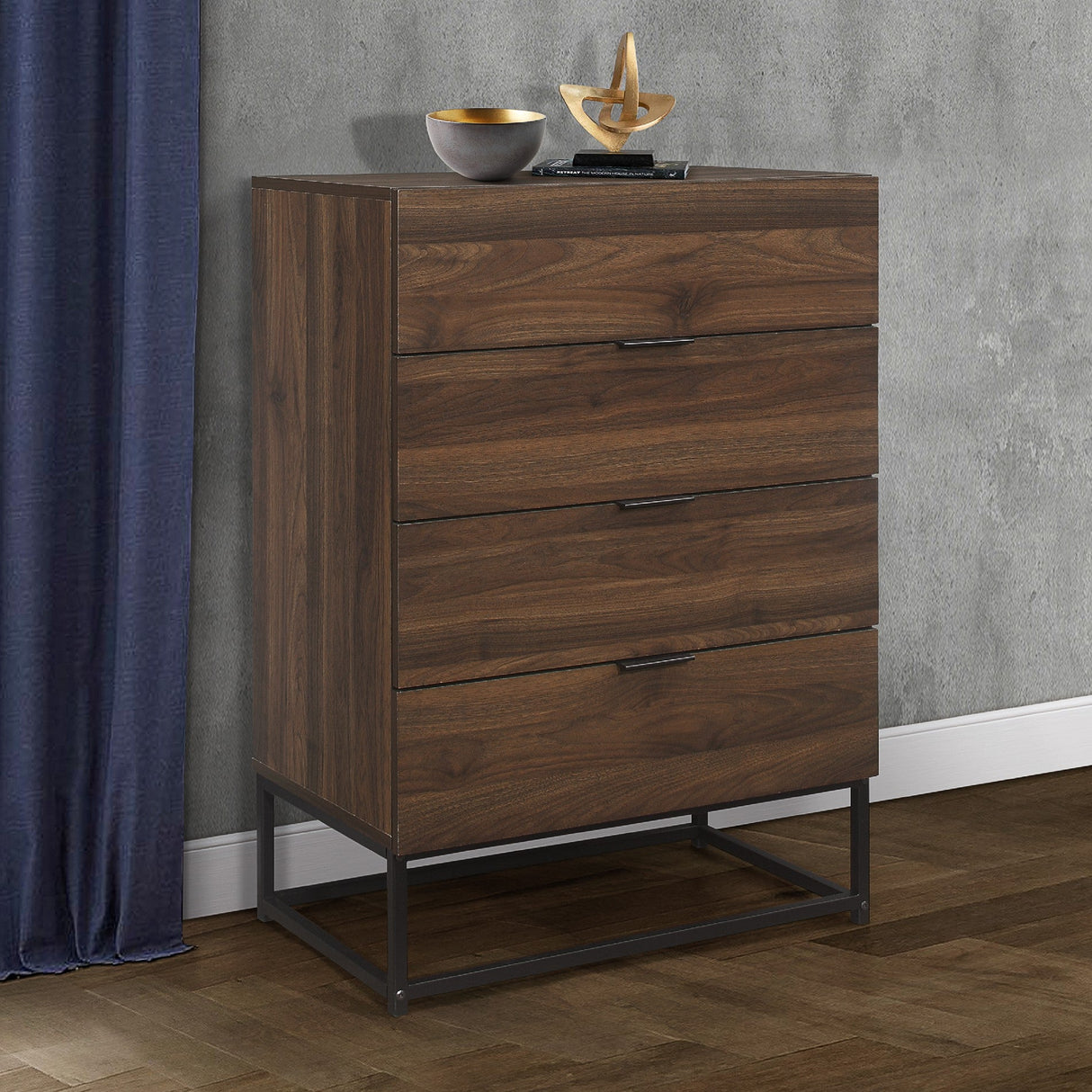 Houston 4 Drawer Chest - Birlea