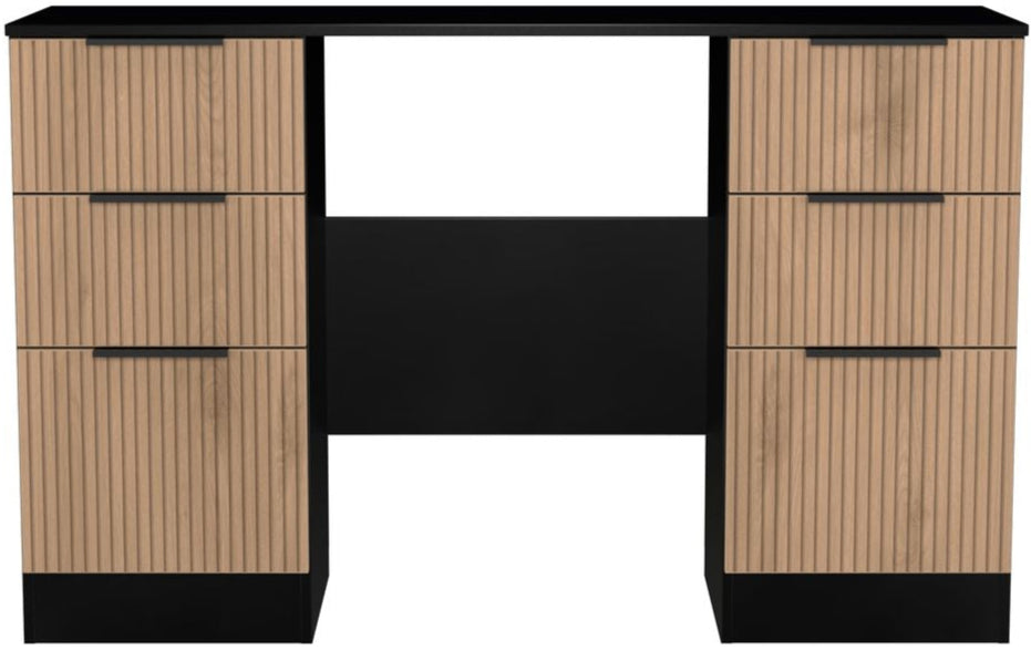 Java 6 Drawer Double Pedestal Desk