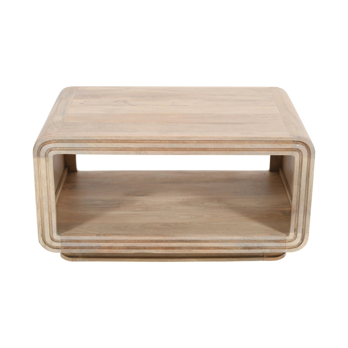 Hudson Carved Mango Wood Coffee Table - Indian Hub