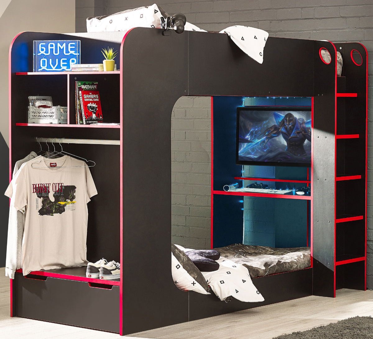 Impact Gaming Bunk Bed - Julian Bowen