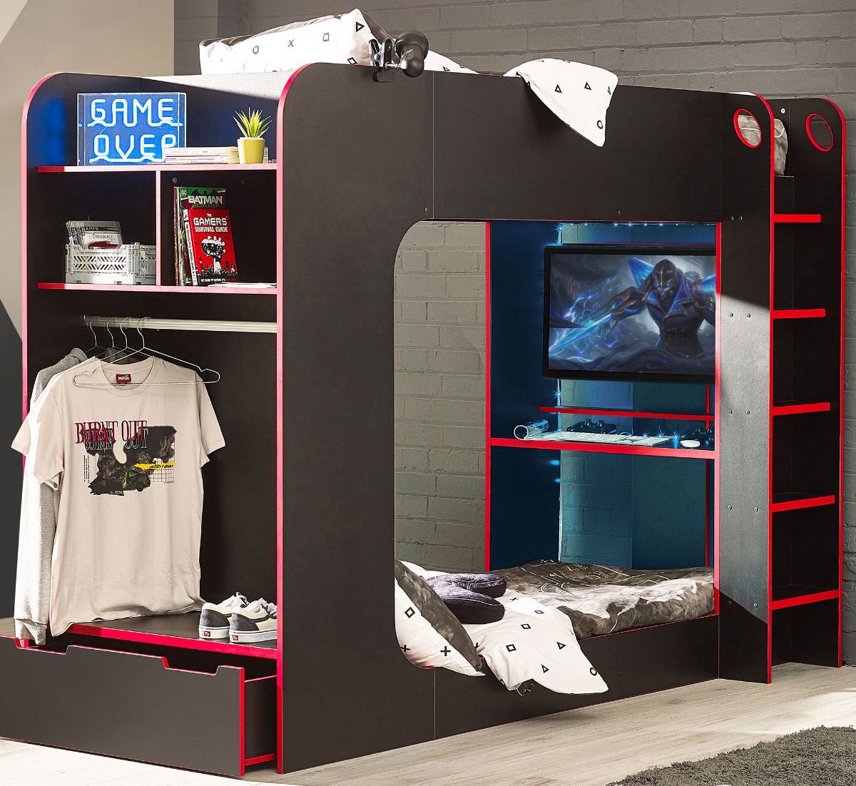Impact Gaming Bunk Bed - Julian Bowen