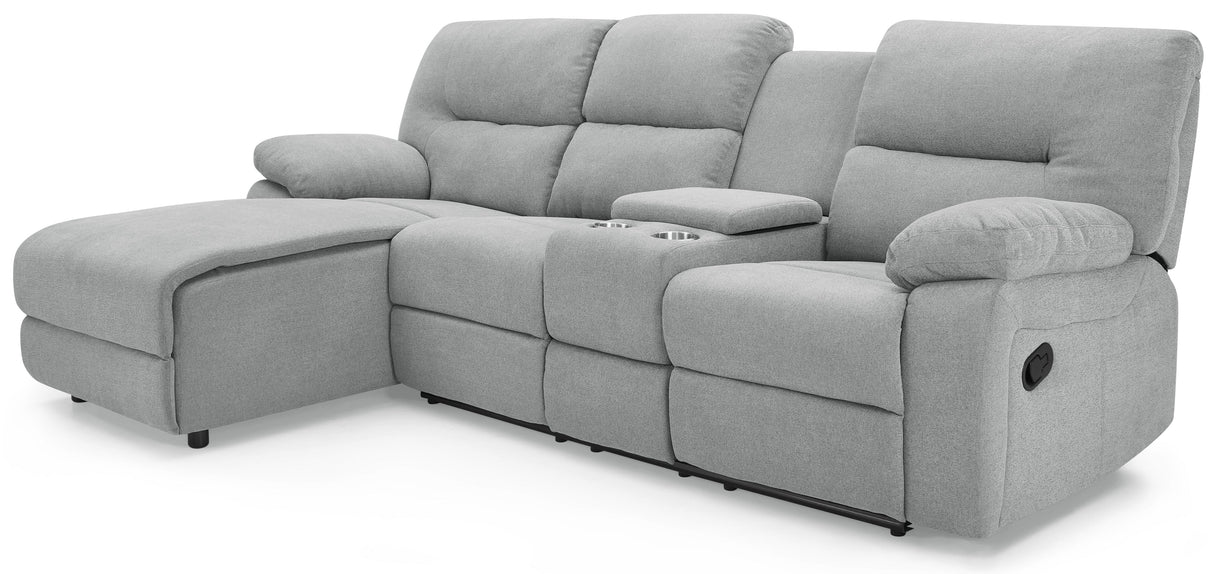 Jake 3 Seater Recliner Sofa with Left Hand Chaise - TGC