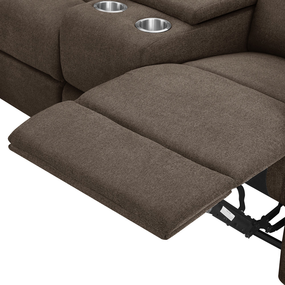 Jake 3 Seater Recliner Sofa with Left Hand Chaise - TGC