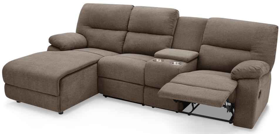Jake 3 Seater Recliner Sofa with Left Hand Chaise - TGC