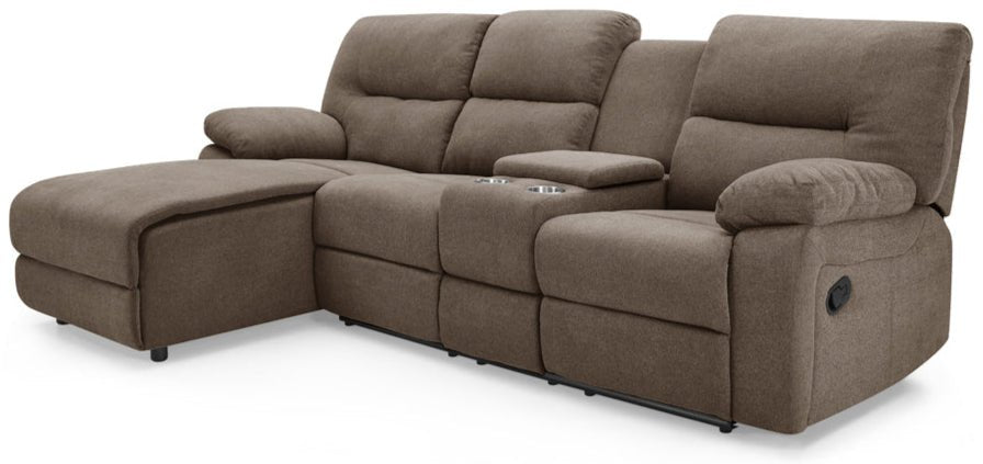 Jake 3 Seater Recliner Sofa with Left Hand Chaise - TGC